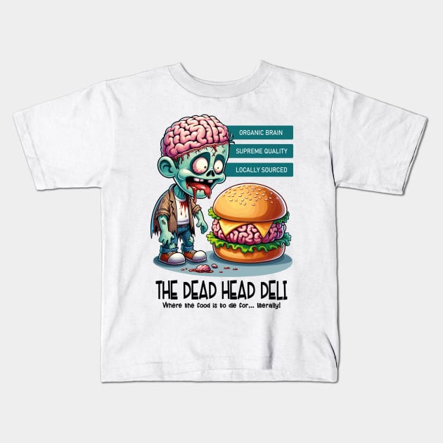 The Dead Head Deli Kids T-Shirt by pixelmeplease